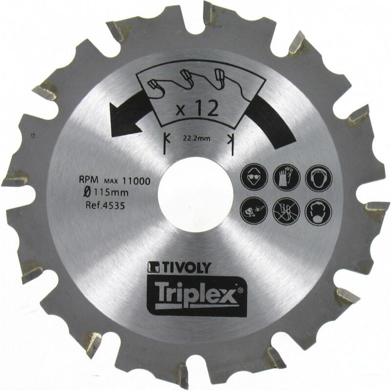 Lame Scie Circulaire Tivoly - Diamètre 125 Mm | Pour Meuleuse | Coupe Métal