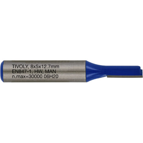 Tivoly • Fraise de Défonceuse à Rainurer Droit • Ø5mm • Lame en Carbure • Tige Ø8mm • Pour Travail du Bois