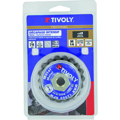 Tivoly Brosse Coupe Fil Acier Torsad Mm Al Sage M Pour