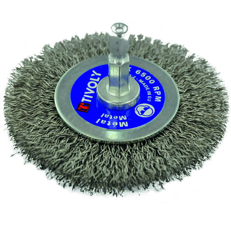 Tivoly • Brosse Circulaire • Fil Inox • Ø70mm • Pour Décapage de l'Inox