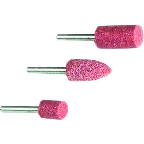 Tivoly • Lot de 3 Pièces • Assortiment de Meules • Meule Cylindrique / Meule Ronde / Meule Circulaire • Ø8mm à Ø10mm• Pour Dégrossir du Métal (1/2)