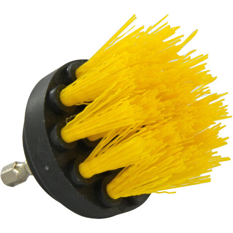 Tivoly • Brosse Polypropylène Plate • Ø50mm • Fil Souple • Nettoyage Facile Tous Matériaux sans Rayures • pour Perceuse