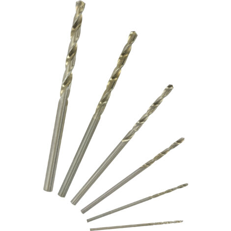 Tivoly •  Coffret de 6 Mini-Forets HSS pour Métal Ø0,8-1-1,5-2-2,5-3 mm • Adapté à un usage sur mini perceuse type Dremel (1/3)