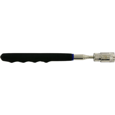 Tivoly • Tige Magnétique Télescopique L81cm - Outil de Ramassage Pièces Métalliques en Accès Difficile - LED Activable / Désactivable (Pile Incluses) - Poignée Ergonomique - Poids Maximum Supporté 1kg