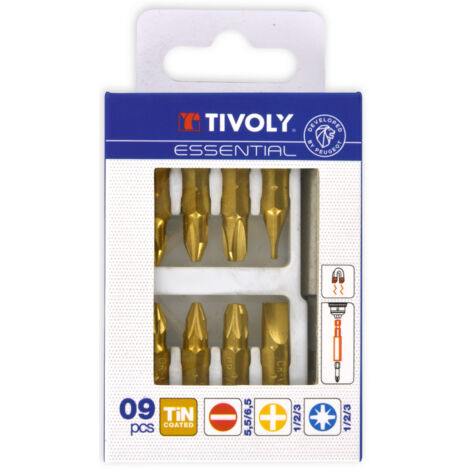 Tivoly • coffret 9 pcs embouts Tin + PE (1/4)