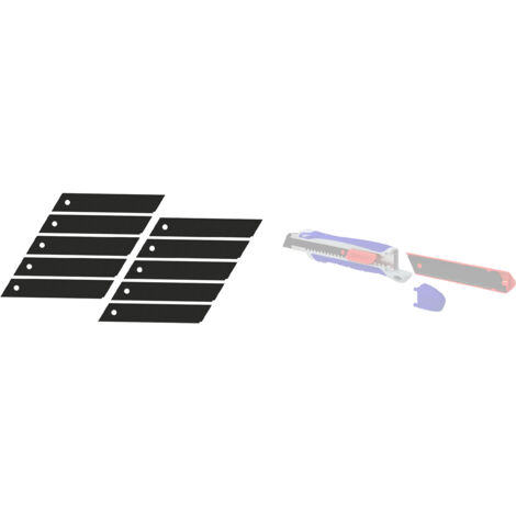 Tivoly • Lot de 10 lames de rechange cutter 18mm traitée Steam
