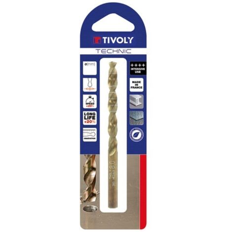 Tivoly Foret HSS cobalt 8 mm métallique durable