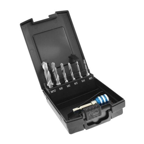 Tivoly • Coffret de 6 forets taraudeurs HSS queue hexa M3 à M10