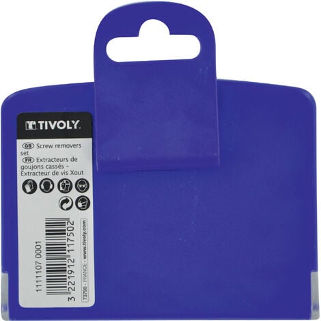 Tivoly • Coffret de 6pcs Extracteurs de goujons/vis endommagées