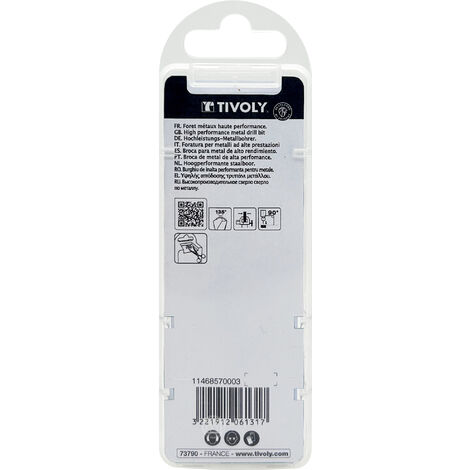Tivoly • Lot de 5 Forets Metal Cobalt Technic Ø1-1,5-2-2,5-3mm