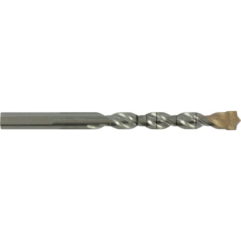 Tivoly – Foret béton Ø6mm – Plaquette carbure pointe de centrage – Queue cylindrique 3 méplats – Haute performance pour béton armé (1/5)