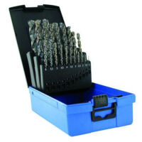 Tivoly – Coffret de 25 forets à métaux TBX HSSE5% cobalt – Affûtage 4 faces Ø 1 à 13mm – Revêtement BLADE pour inox – Haute performance