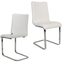 Tommychairs - Set 4 sedie modello Elegance per cucina bar e sala da pranzo,  struttura in acciaio