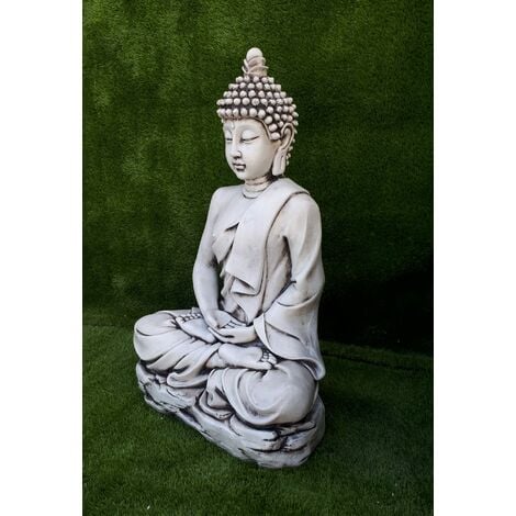 Bouddha AMOUR 73cm. 55Kg. pierre reconstituée Couleur Mousse