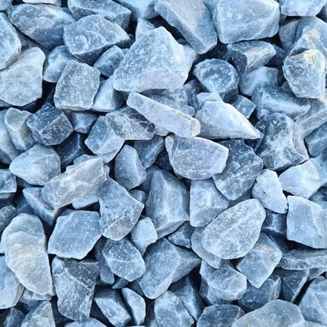 Lot de 5 sacs de +/- 25 kg -  Gravier Gris Bleu Décoratif 10/14