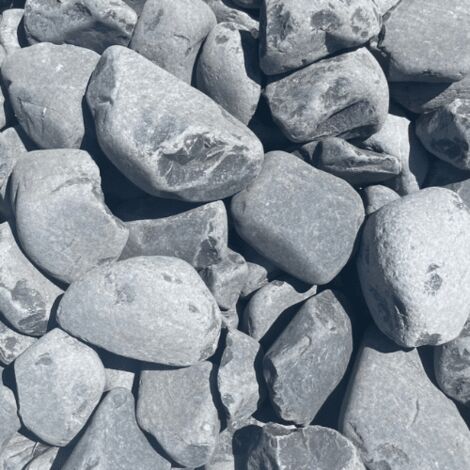 PACK BIG BAG 50M² Galet Gris Noir De Marbre 40/60 = 5 Big Bag 1,5T