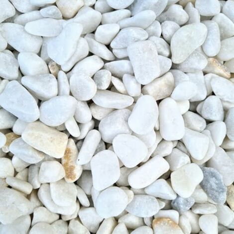PACK BIG BAG 120M² Petit Galet Blanc Pur 8/12 = 6 Big Bag 1,5T (1/5)