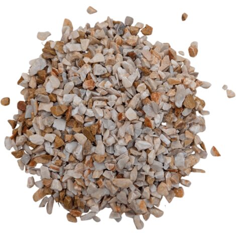 Lot de 5 sacs de +/- 25 kg - Gravillons Concassés Abricot 6/14 (1/4)