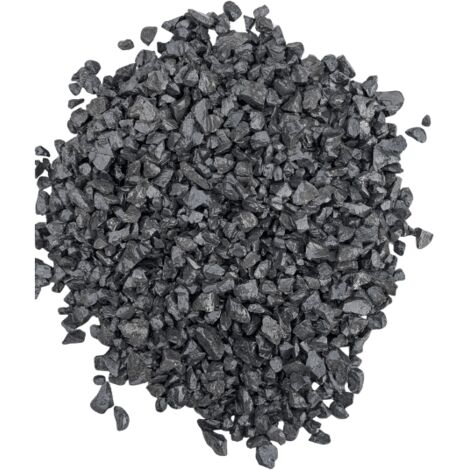 Gravillons Concassés Noir Basalte 6/14 - Sac de 25 KG PACK 02 sacs +/- 25 KG = 50 KG