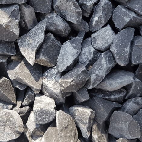 Sac de +/- 400 kg = 5M² Gravier gris foncé basalte 14/20