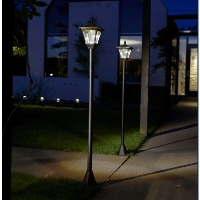Lanterne ronde solaire à LED blanc froid 6 coloris assortis Ø 20