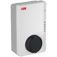 ABB – Borne de recharge murale monophasée 7kW ou triphasée 22kW 32A – Prise type 2S avec RFID – Intégration bâtiment intelligent