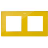 Plaque 2 postes moutarde S rie 24 Harmonie SIMON