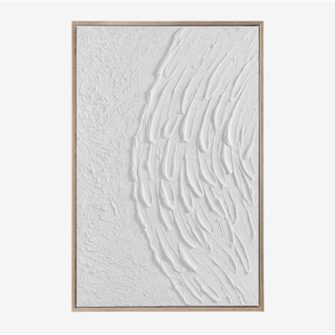 SKLUM Dekoratives Bild mit Relief aus Gips (60x90 cm) Severine Weiss                                  
