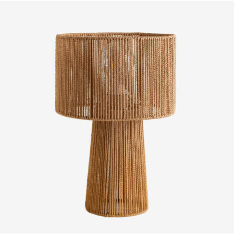 SKLUM Carisa Tischlampe aus geflochtenem Papier Natürlich                                  