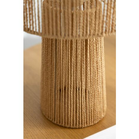 SKLUM Carisa Tischlampe aus geflochtenem Papier Natürlich                                  