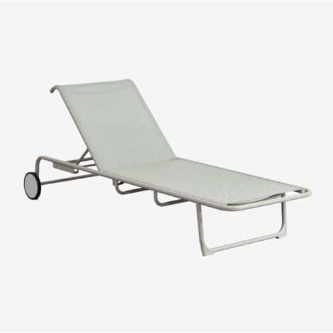 SKLUM LeyanisLiegestuhl aus Aluminium Grün Caqui