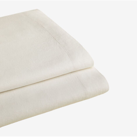 SKLUM Leintuch aus Leinen 160g/m² Sorana Weiss                             Bett 135/140cm (210 x 280 cm)     
