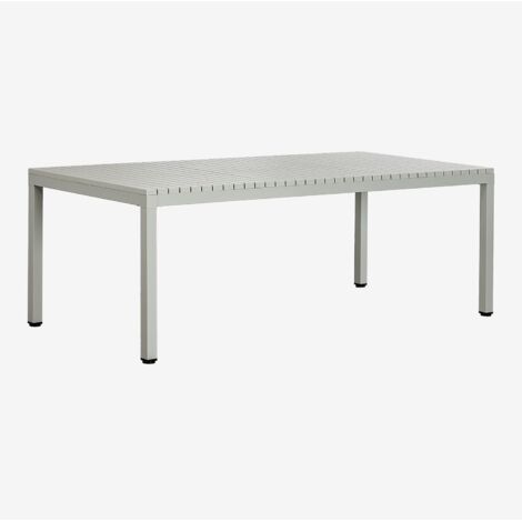 SKLUM Rechteckiger Gartentisch 210x100 cm aus Aluminium Marti Grün Caqui (1/5)