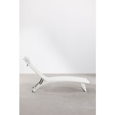 SKLUM DulemLiegestuhl aus Aluminium Gardenia Weiß