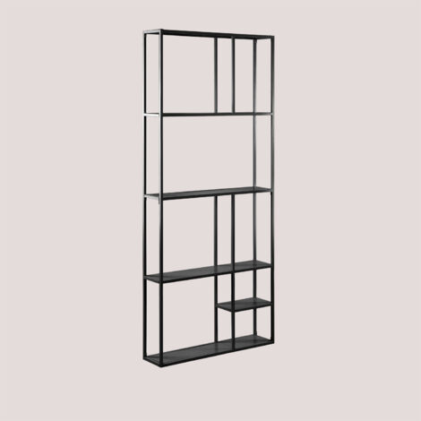 SKLUM Modulares Wandregal 80 cm aus Stahl Thura Schwarz Carbon (1/5)