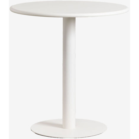 SKLUM Runder Küchentisch Ø70 cm aus Eisen Mizzi Gardenia Weiß