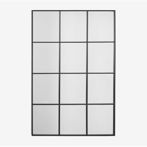Organische spiegel van heveahout, walnootkleur, 120 cm