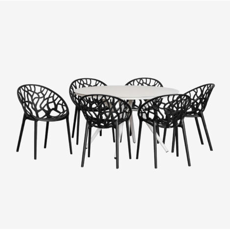 IDMarket Gartenmöbel Set 12-teilig - Ausziehbarer Tisch 135-270cm