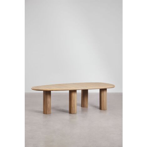 SKLUM Ovaler Esstisch Danara aus Akazienholz  &x2194&xFE0E 260 cm            Helles Akazienbraun                     