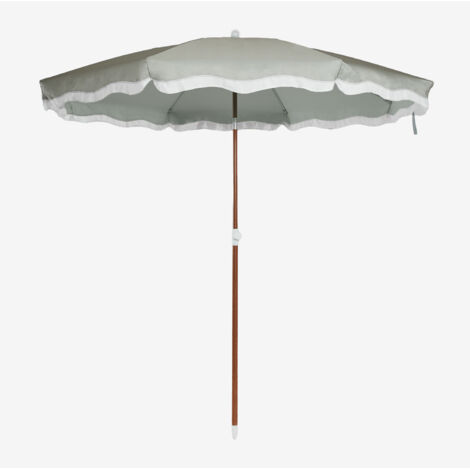SKLUM Jarko Sonnenschirm Ø230 cm aus Stoff und Stahl Grün Caqui