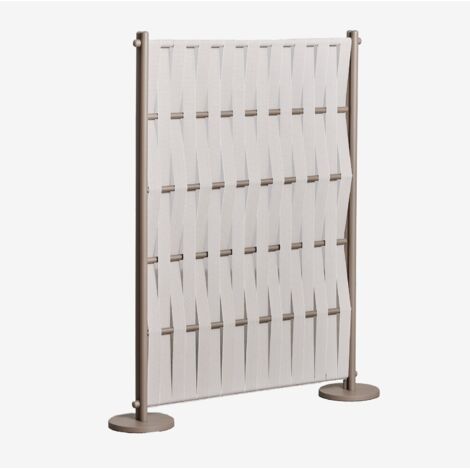 SKLUM Gartenschirm aus Aluminium und Seil Tunas Creme-Beige 105 x 150 cm (1/5)