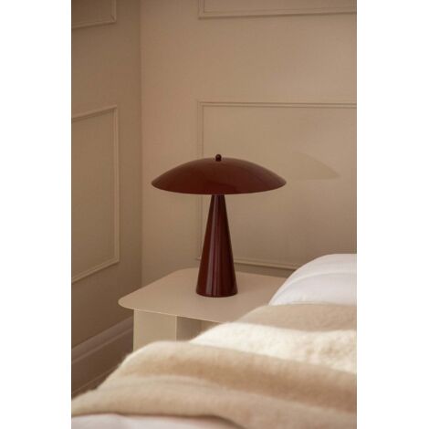 SKLUM Tischlampe 'Irune' Aus Metall – Beige, Ø 35 Cm, Höhe 38 Cm, Ohne Leuchtmittel