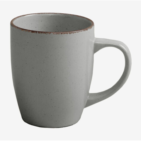 SKLUM 2er-Pack Kaffeetassen 34 cl aus Steinzeug Ronilena Delphingrau - Braun                                  