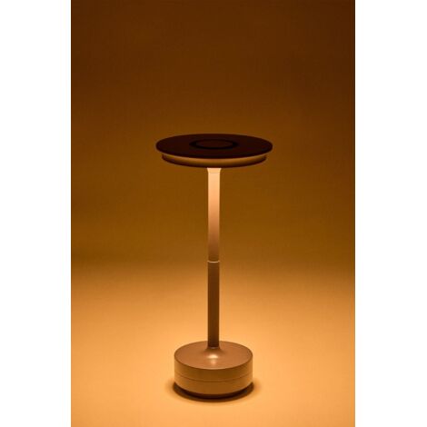 SKLUM Kabellose LED-Tischleuchte Balum – Schwarz, Tragbar, Mit Griff, 6 LEDs, Akku (Höhe 30cm)