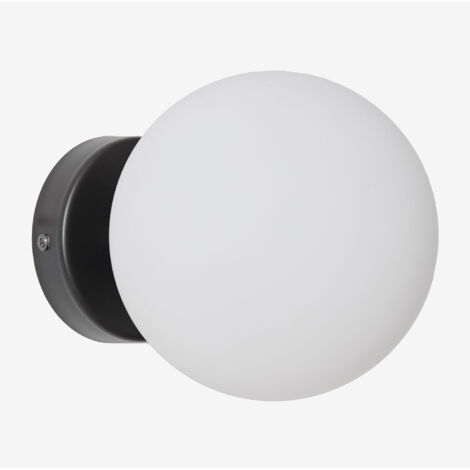 SKLUM Wandlampe für Badezimmer aus Edelstahl mit Kristallkugel Uvol Traditional Schwarz                                  