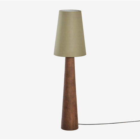 SKLUM Stehlampe aus Mangoholz Malve  ↑70 cm                                 