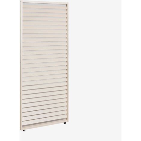 SKLUM Pack mit 3 Seitenpaneelen für bioklimatische Aluminiumpergola mit Lamellen Druvia Beige Tapioca 90,5 cm Paneel für 3 m Seitenwand (1/5)