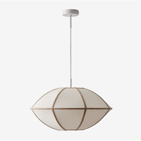 SKLUM Hängende Deckenlampe aus Leinen Patraix Weiss (1/5)