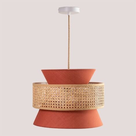 SKLUM Deckenlampe aus Rattan Yereh Polyester - Rattan Coral
