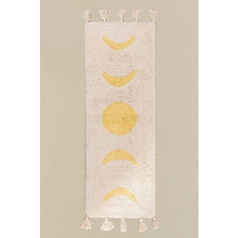 SKLUM Badteppich aus Baumwolle (133x41 cm) Nocti Creme-Beige                                  